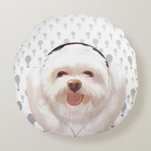 Let's Music Round Pillow