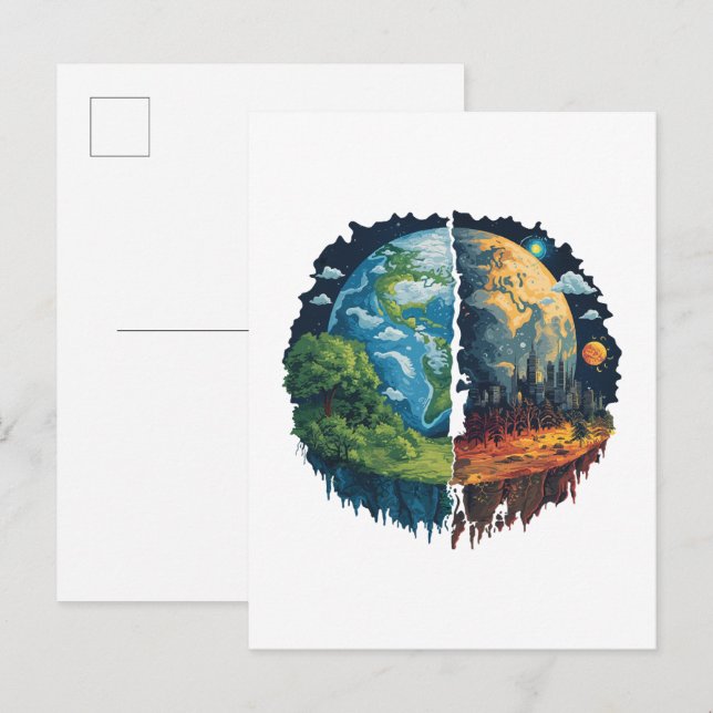 Lets not kill the planet invitation postcard (Front/Back)
