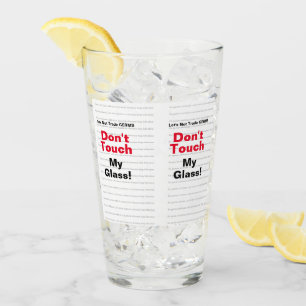 Let's Not Trade GERMS With Background List Glass