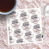Let's Par-Tea Floral Teapot Girls Birthday