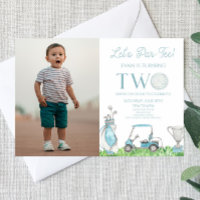 Let's Par-Tee Blue Golf Picture 2nd Birthday Party