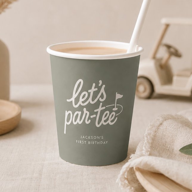 Lets Par-tee Golf 1st Birthday Paper Cups (Creator Uploaded)