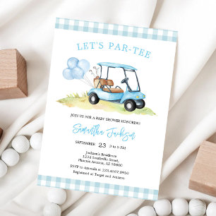 Let's Par-tee Golf Baby Shower Invitation