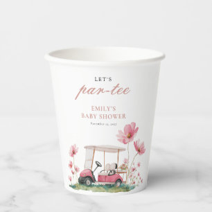 Let's Par-tee Golf Baby Shower Paper Cups
