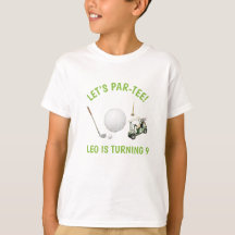 Let's Par-Tee Golf Kids Birthday T-Shirt