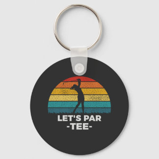 let's par tee keychain