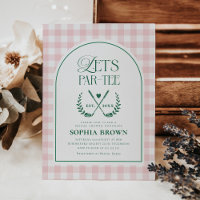 Let's Par-Tee Modern Golf Bridal Shower