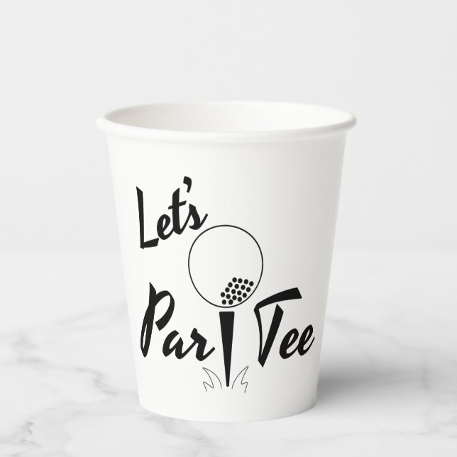 Let's Par Tee Paper Cups (Front)