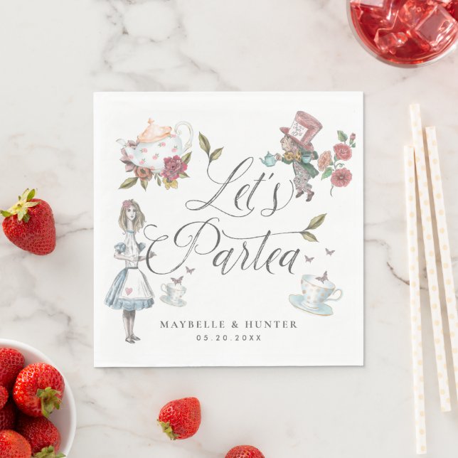 Let's Partea Fairytale Alice in Wonderland Story Napkin (Insitu)