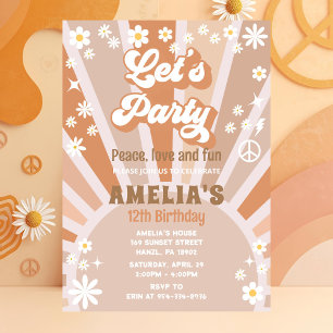 Let's party birthday invitation