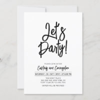 Let's Party | Chic Script Any Party Event