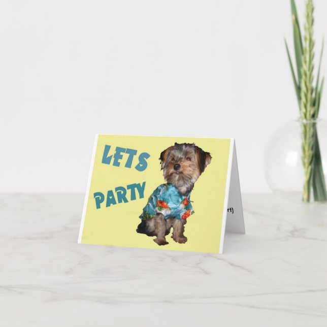 LET'S PARTY - Customize-able Invitation (Front)