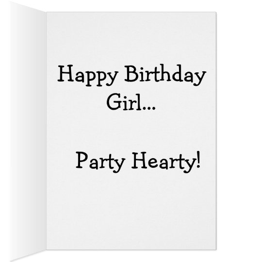 LET'S PARTY! FUN PARTY RED WINE PRINT CARD