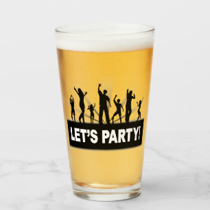 Lets Party! Glass Cup