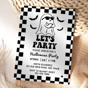 Let's Party Halloween Party  Invitation