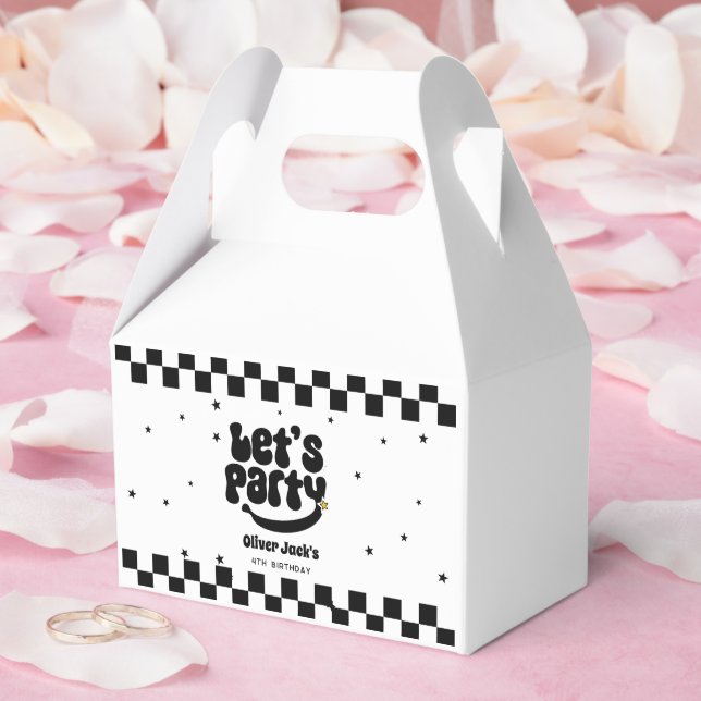 Let's Party Happy Dude Birthday Favor Box (Wedding)