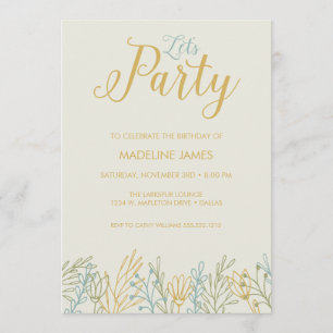 Let's Party Invitation