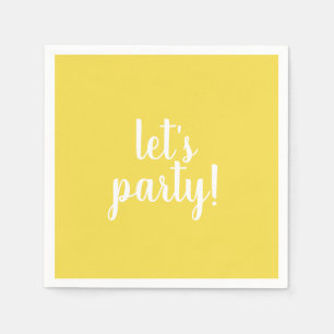 Let's party napkins