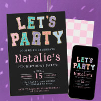 Let's Party Preppy Faux Chenille Birthday Party
