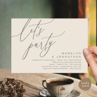 Let's Party, Romantic Wedding Dinner and Dancing