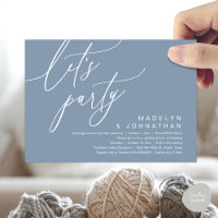 Let's Party, Romantic Wedding Dinner and Dancing