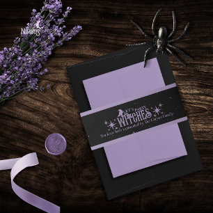 Let's Party Witches Halloween Belly Band Invitation Belly Band