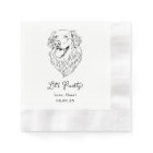 Let's Pawty Custom Pet Cocktail Napkins Wedding