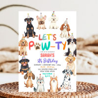 Let's Pawty Dog Lovers Pet Themed Kids Birthday