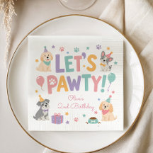 Let's Pawty Puppy Dog Theme Birthday Party