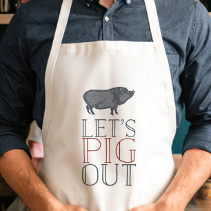 Let's Pig Out   Summer BBQ Standard Apron