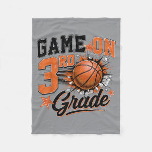 Let's Play 3rd Grade Basball Back To School Fleece Blanket