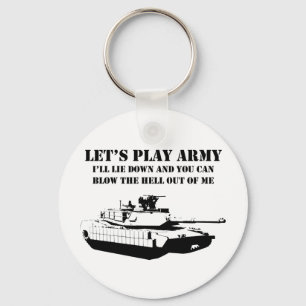 Let's Play Army Keychain