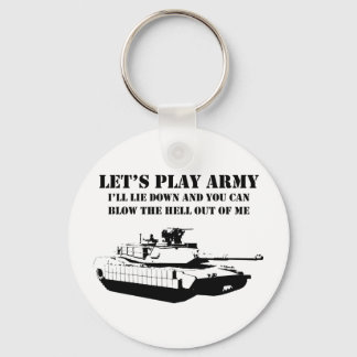 Let's Play Army Keychain