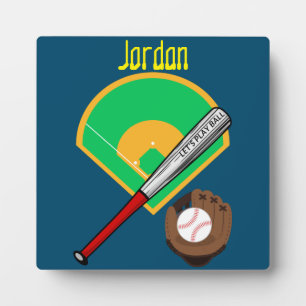 "Let's Play Ball" Baseball Plaque