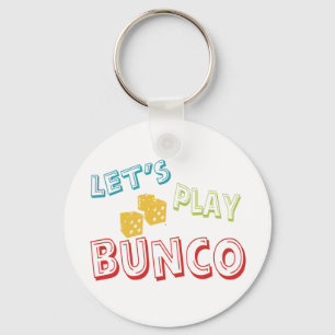 let's play bunco keychain