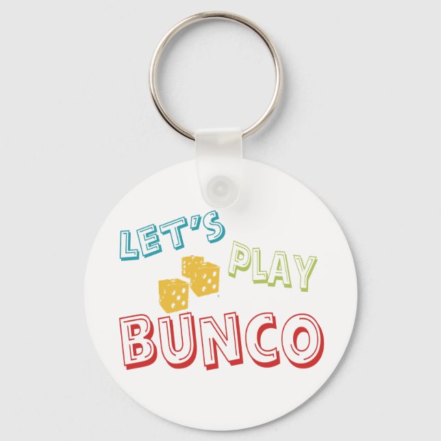 let's play bunco keychain (Front)