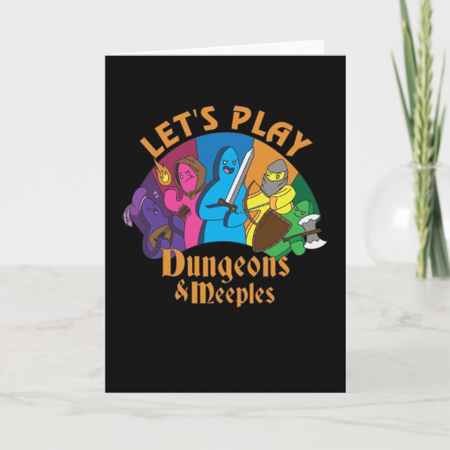 Lets Play Dungeons and Meeples Card (Front)