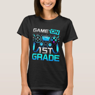 Let's Play First Grade Funny Video Game Back To T-Shirt