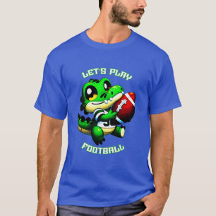 Let's Play Football Cute Gator T-Shirt