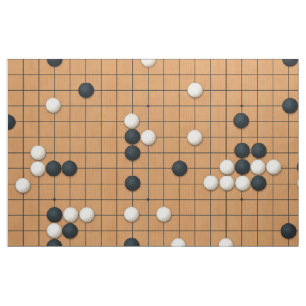 Let's Play Go (large scale) Fabric