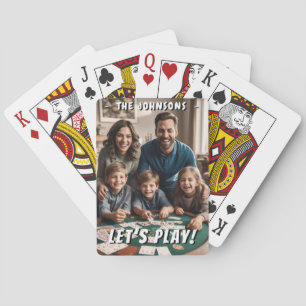 Let's Play! Personalized Customized Family Photo Playing Cards