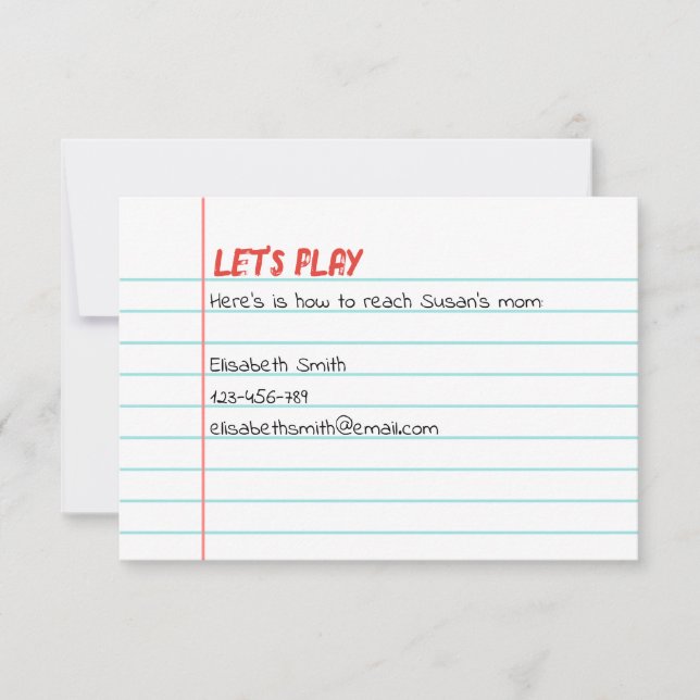 Let's Play Playdate Invitation (Devant)