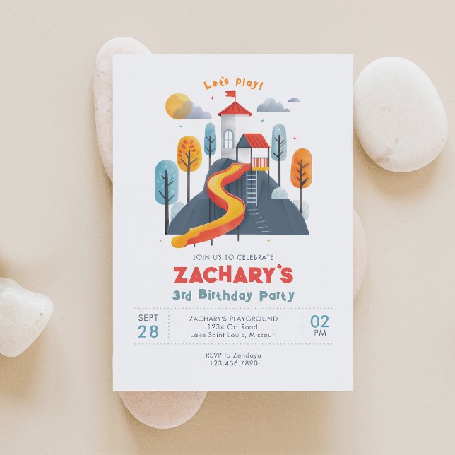 Let's Play Playground Birthday Party Invitation (Creator Uploaded)
