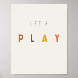 let's play. Poster & Prints