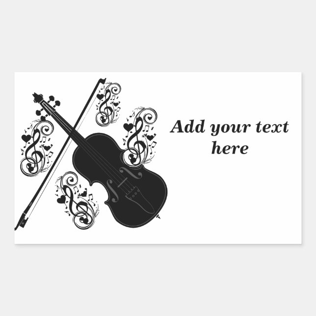 Let's Play,Violin_ Sticker (Front)