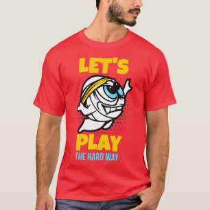 Lets Play Volleyball Funny Sports toon T-Shirt