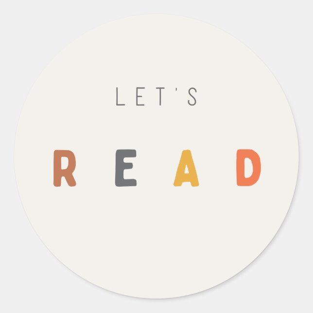 let's read. Stickers & Labels (Front)