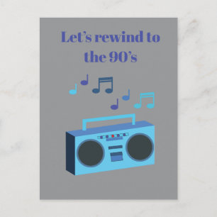 Let's rewind to the 90's postcard