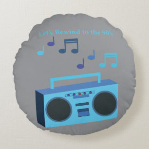 Let's rewind to the 90's round pillow