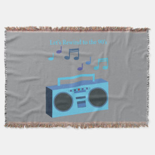 Let's rewind to the 90's throw blanket